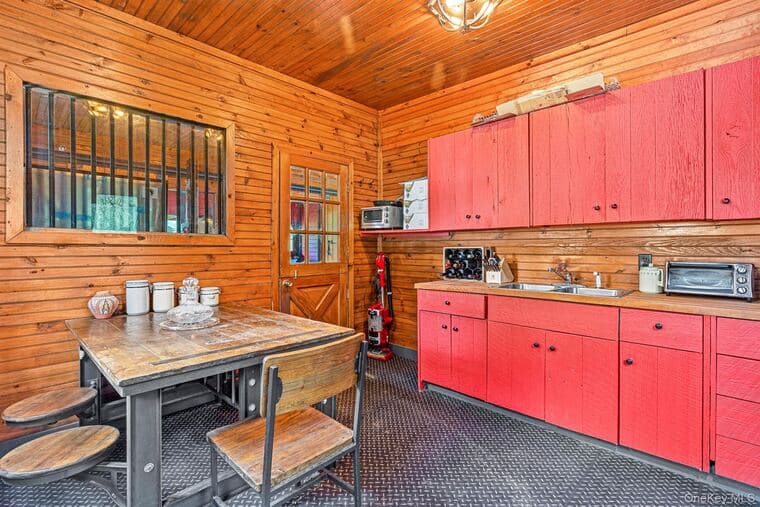 Pool house kitchen